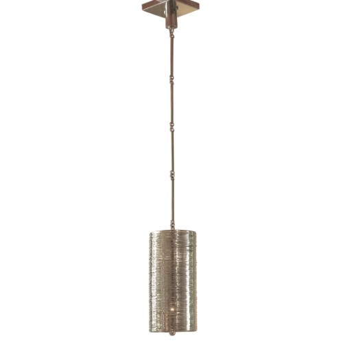 Coil Single Pendant-Polished Nickel